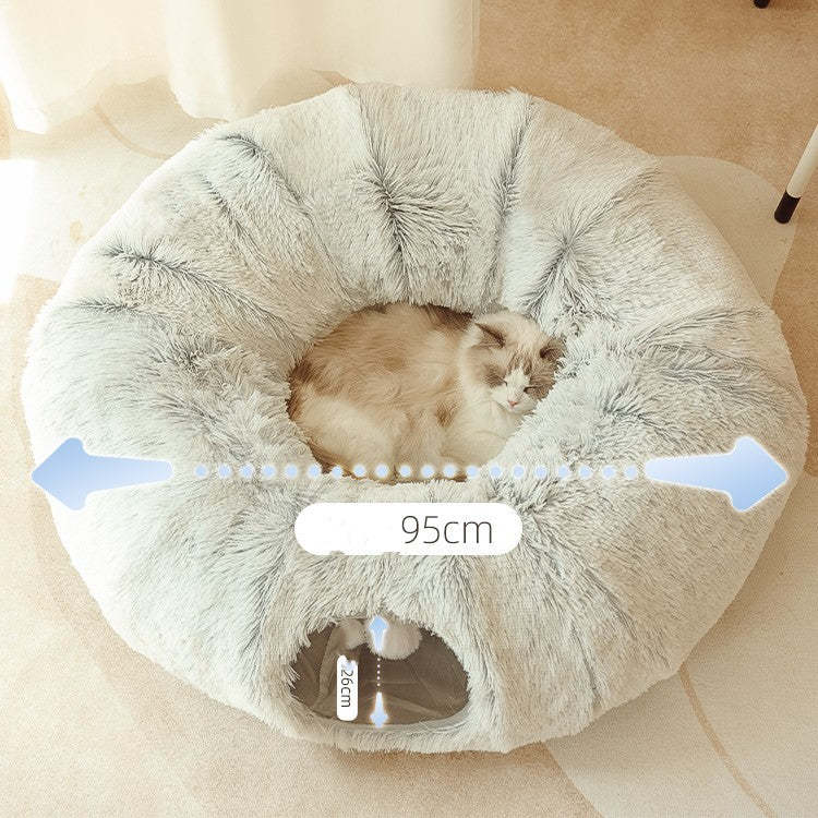 Cozy 4-Season Enclosed Cat Tunnel