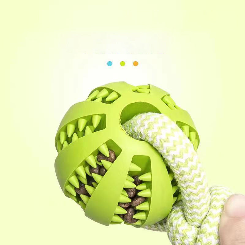 Durable Rubber Treat Ball for Dogs
