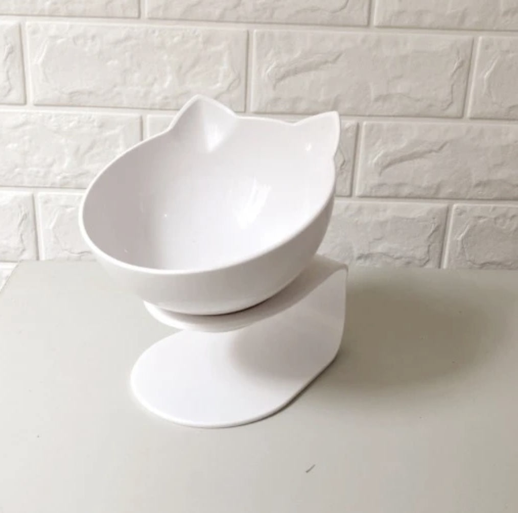 Ergonomic Double Cat Bowl