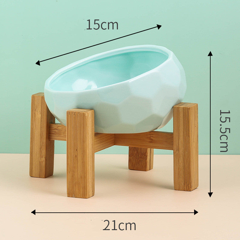 Ergonomic Slanted Pet Food Dish