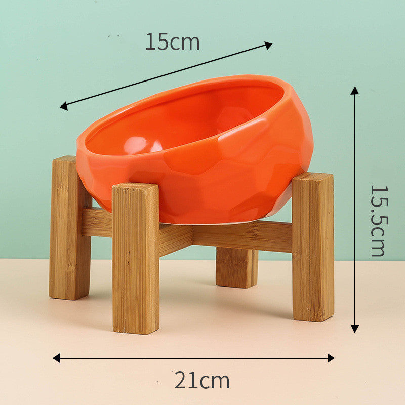 Ergonomic Slanted Pet Food Dish