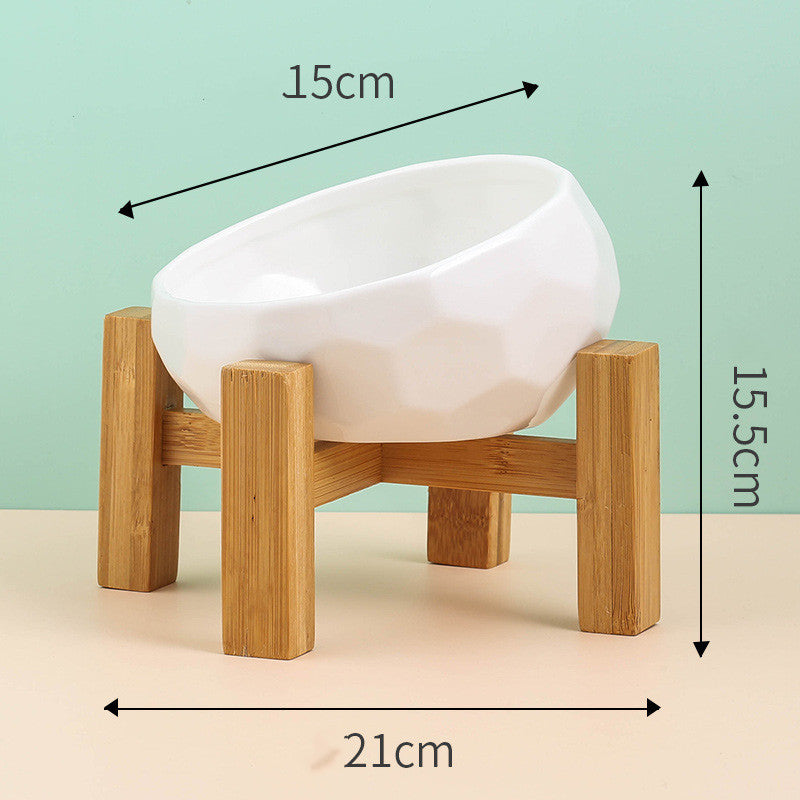 Ergonomic Slanted Pet Food Dish