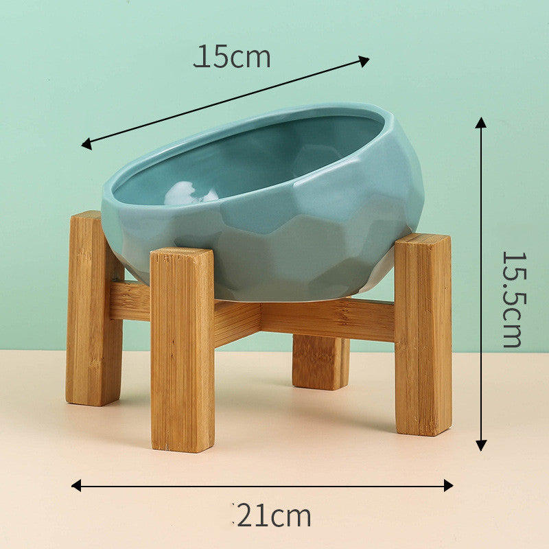 Ergonomic Slanted Pet Food Dish