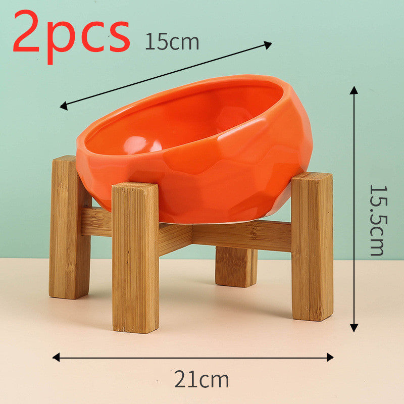 Ergonomic Slanted Pet Food Dish