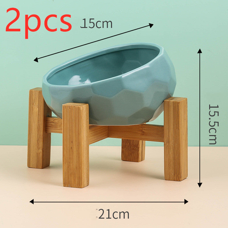 Ergonomic Slanted Pet Food Dish
