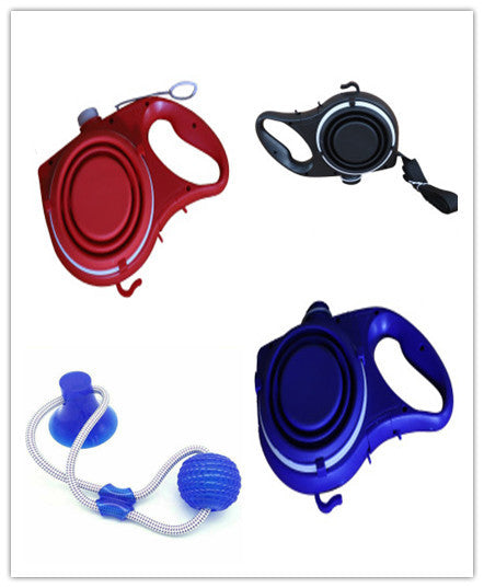 Pet Leash with Water Bottle