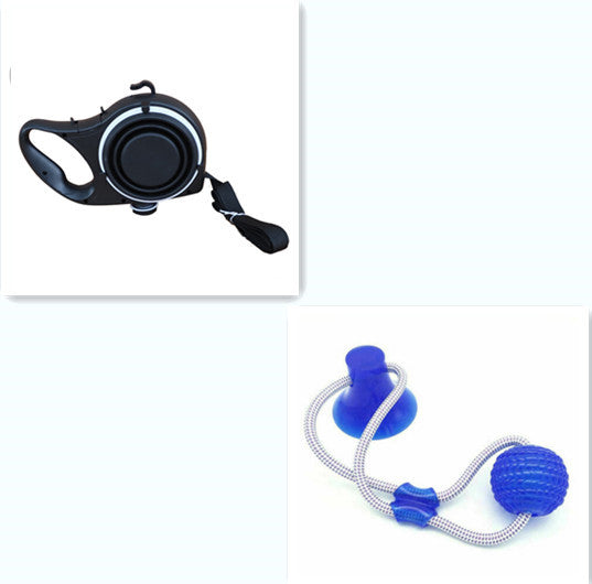 Pet Leash with Water Bottle