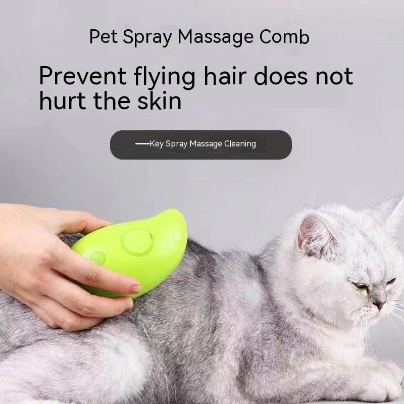 Electric Steam Cat Grooming Brush