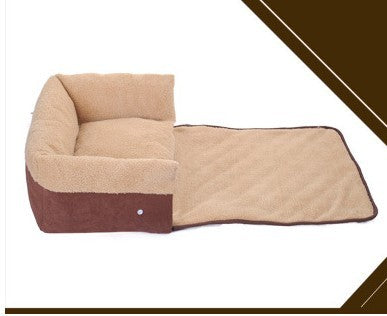 Removable Pet Bed with Blanket