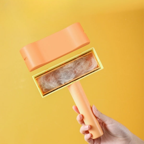 New Pet Hair Roller Remover Lint Brush 2-Way Dog Cat Comb Tool Convenient Cleaning Dog Cat Fur Brush Base Home Furniture Sofa