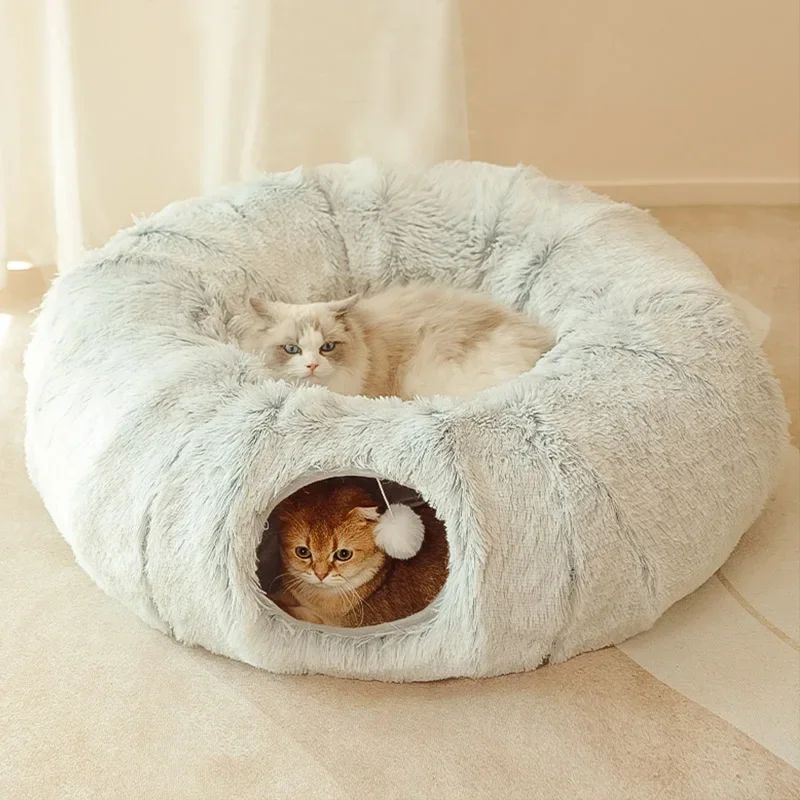 Plush Winter Cat Bed