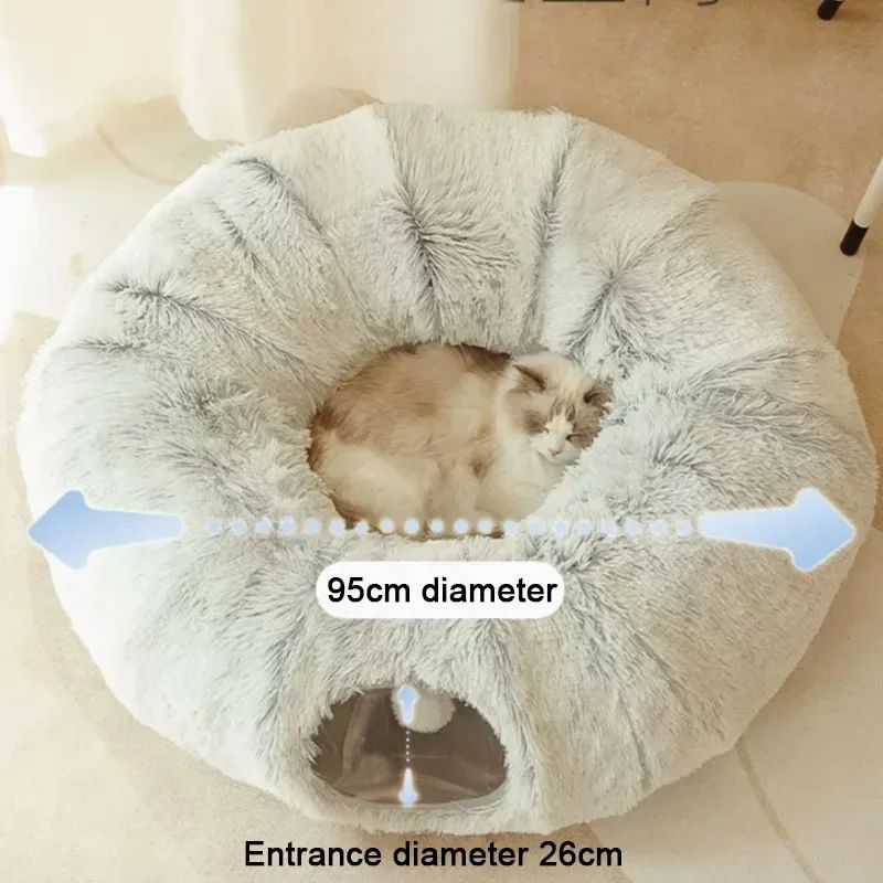 Plush Winter Cat Bed