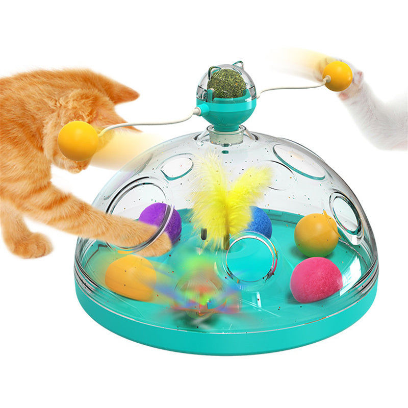 Interactive Windmill Cat Toy