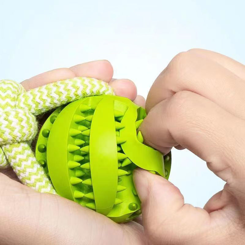 Durable Rubber Treat Ball for Dogs