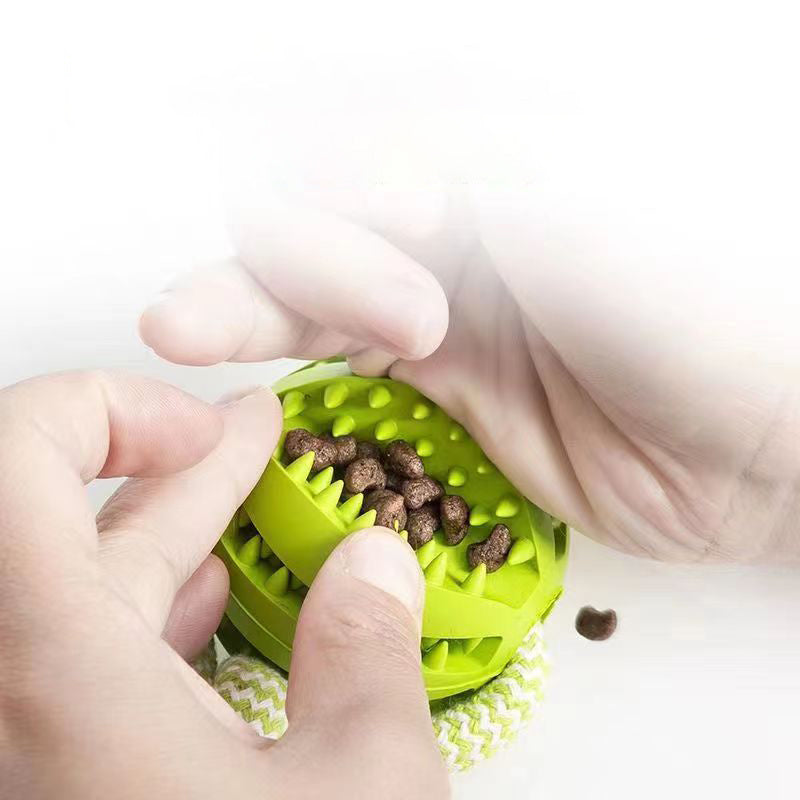 Durable Rubber Treat Ball for Dogs