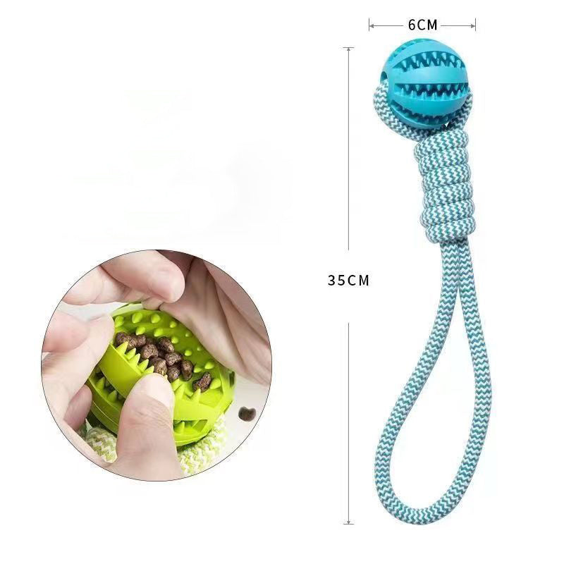 Durable Rubber Treat Ball for Dogs