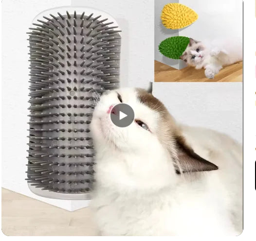 Wall-Mounted Cat Massage Brush